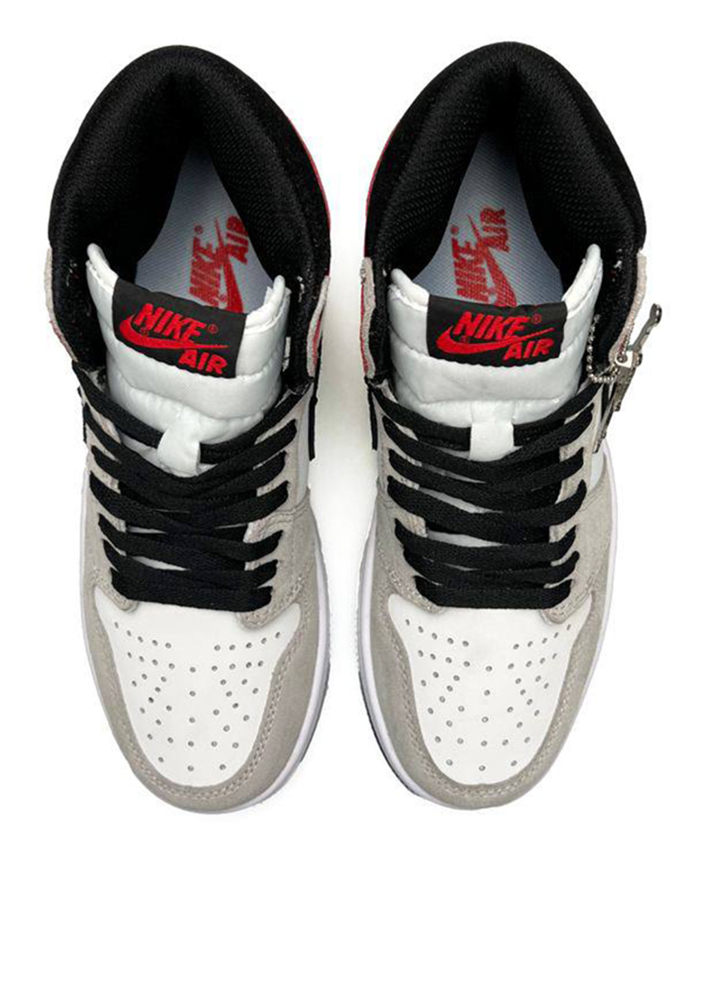 Grey black red jordans sales