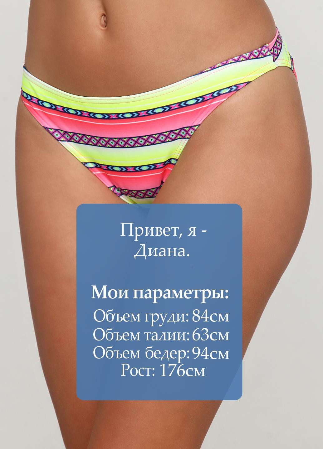 Цветные купальные трусики в полоску Happy & So