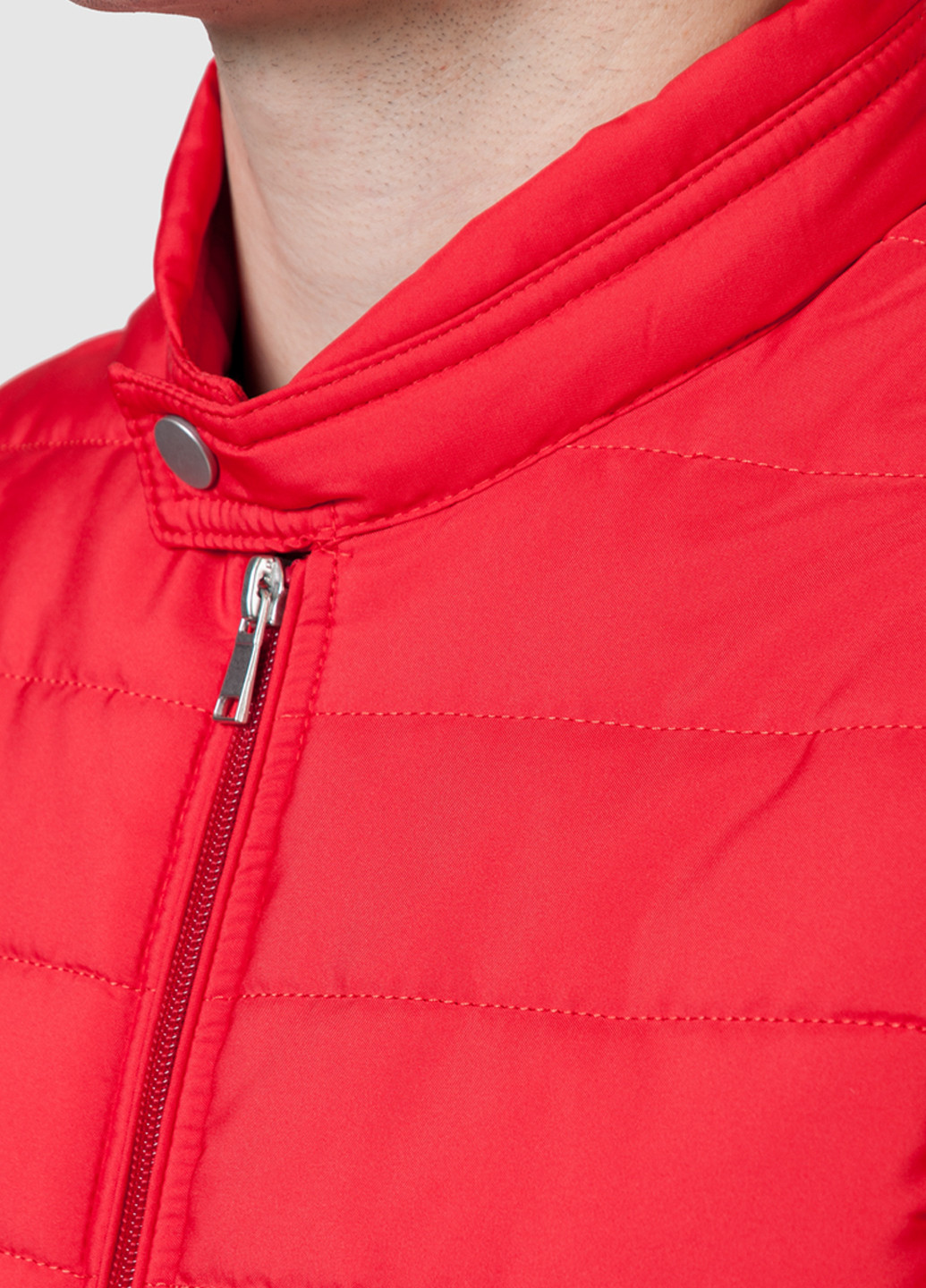 Червона демісезонна куртка-жiлет чоловiча Arber