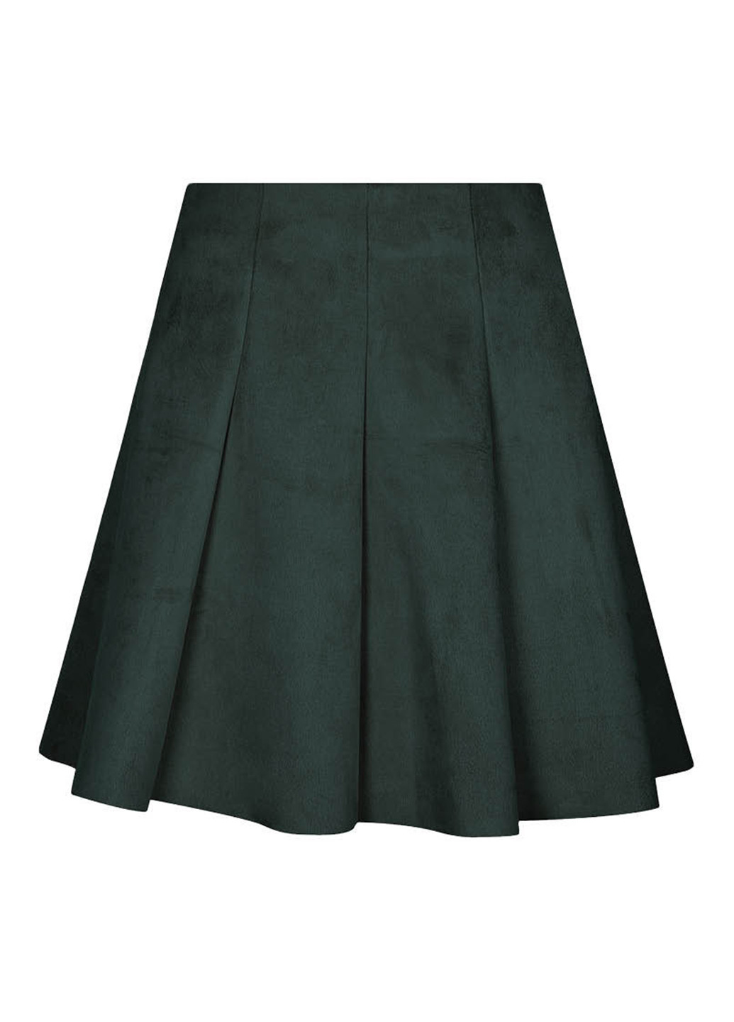 Темно-зеленая кэжуал однотонная юбка Tally Weijl клешированная-солнце