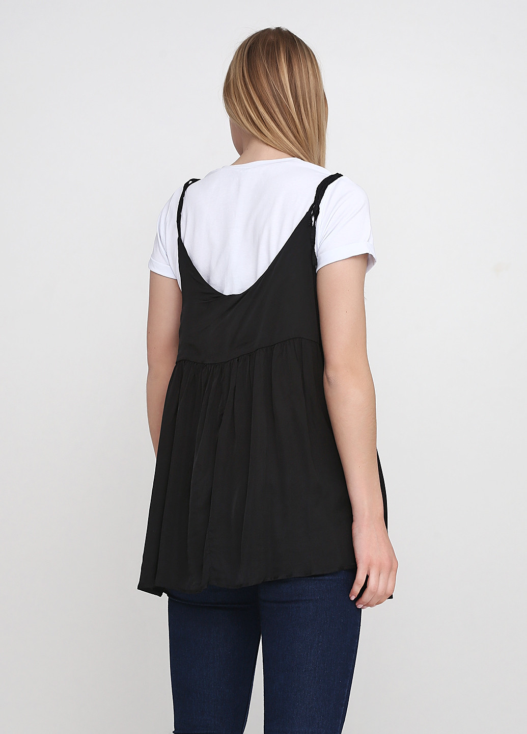 Черно-белый летний комплект (туника, футболка) Kristina Mamedova