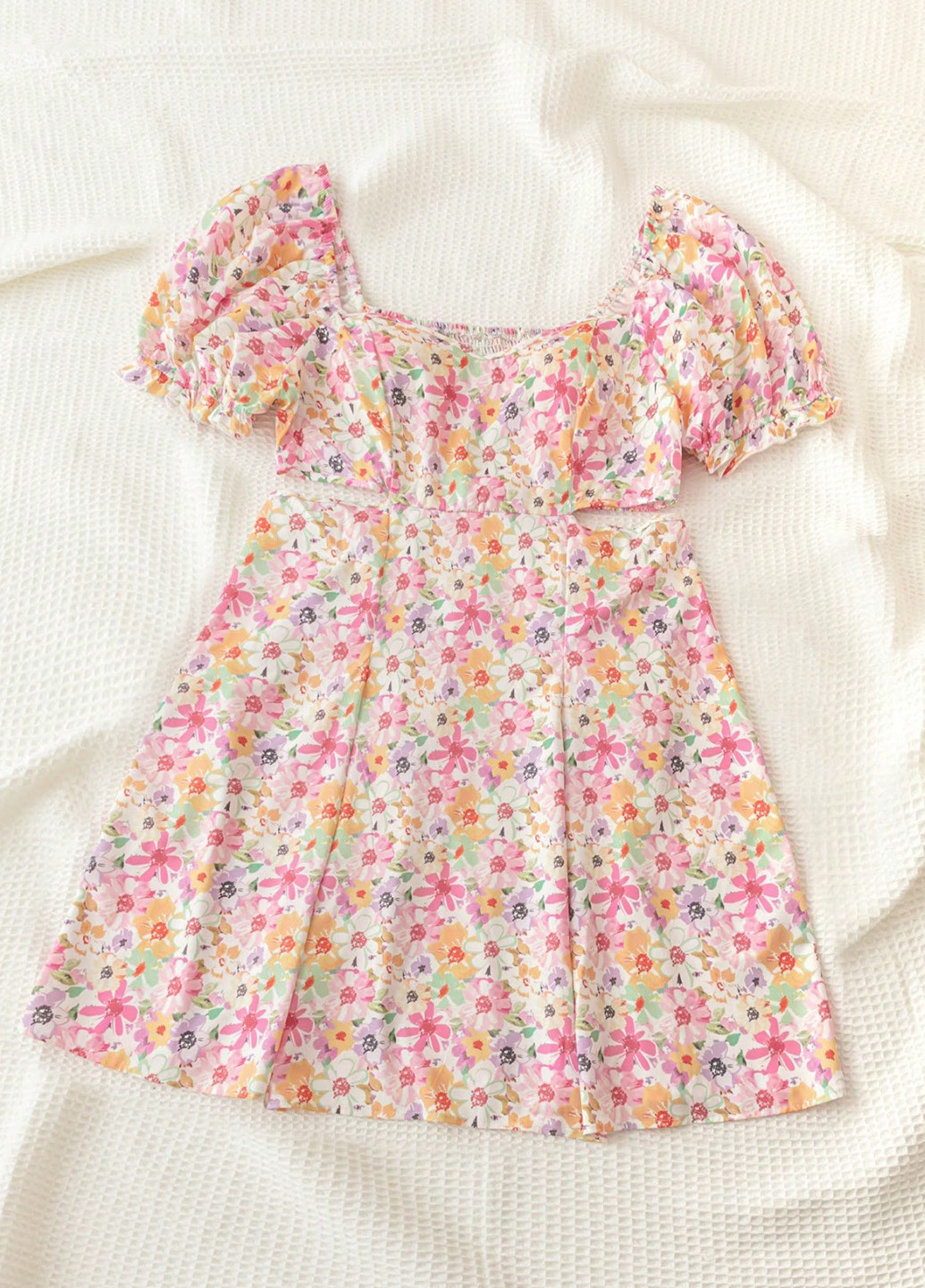 Комбінована кежуал сукня а-силует SHEIN з квітковим принтом