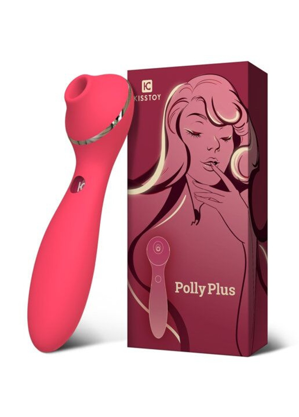 Вакуумный вибратор Polly Plus Red KisToy (254734357)