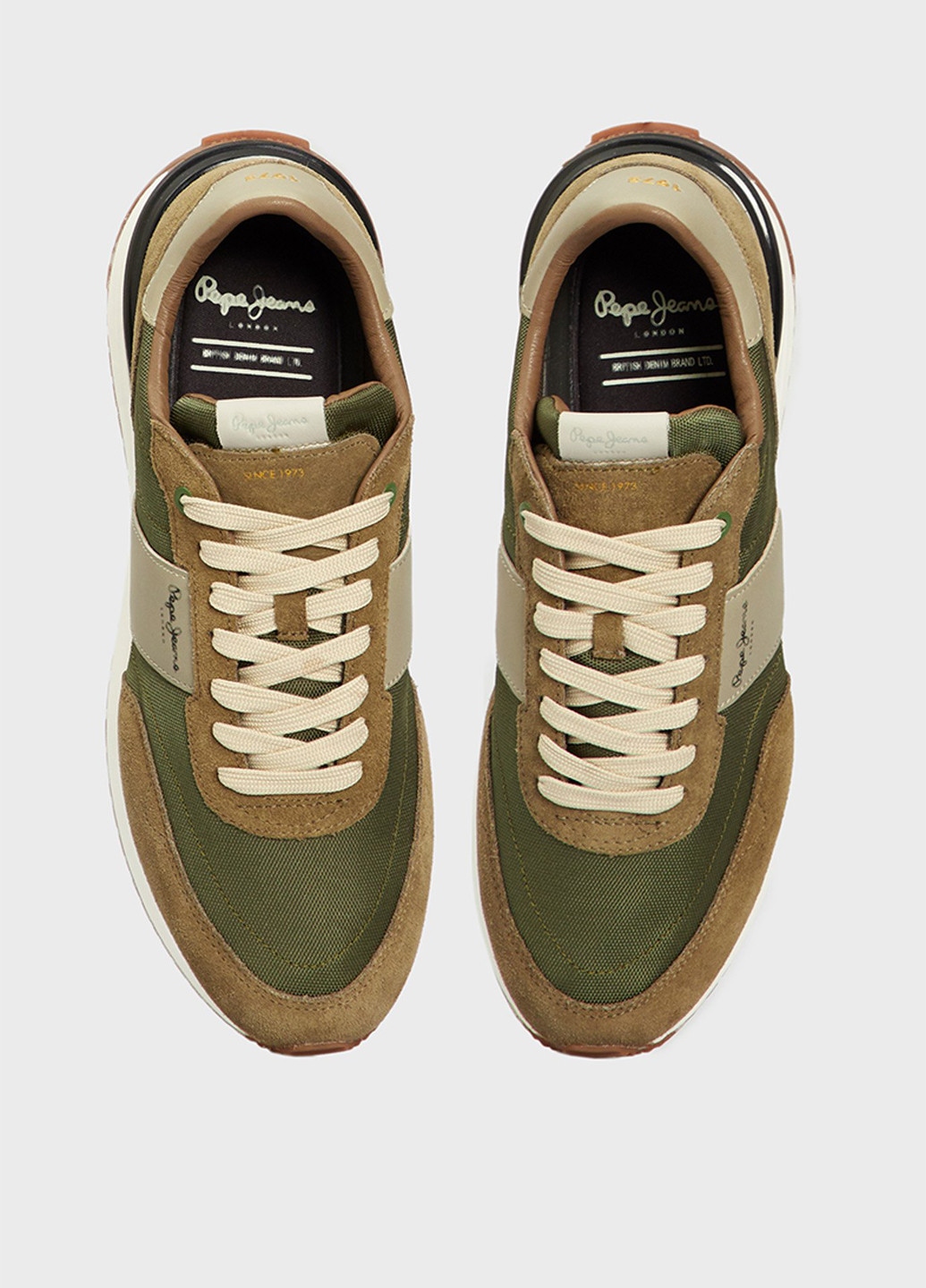 Оливкові всесезон кросівки Pepe Jeans