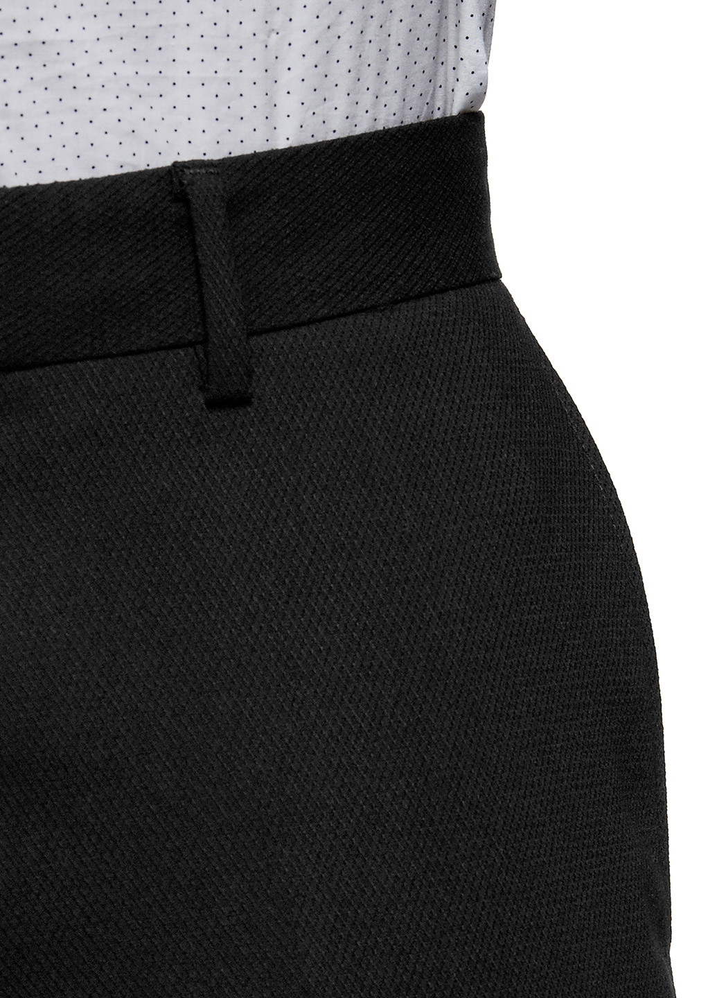 Черные классические демисезонные зауженные брюки Oodji