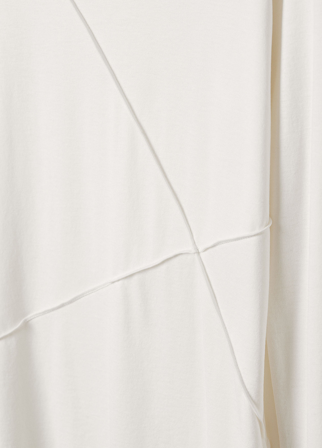 Лонгслів H&M однотонні білі кежуали трикотаж, шовк, бавовна