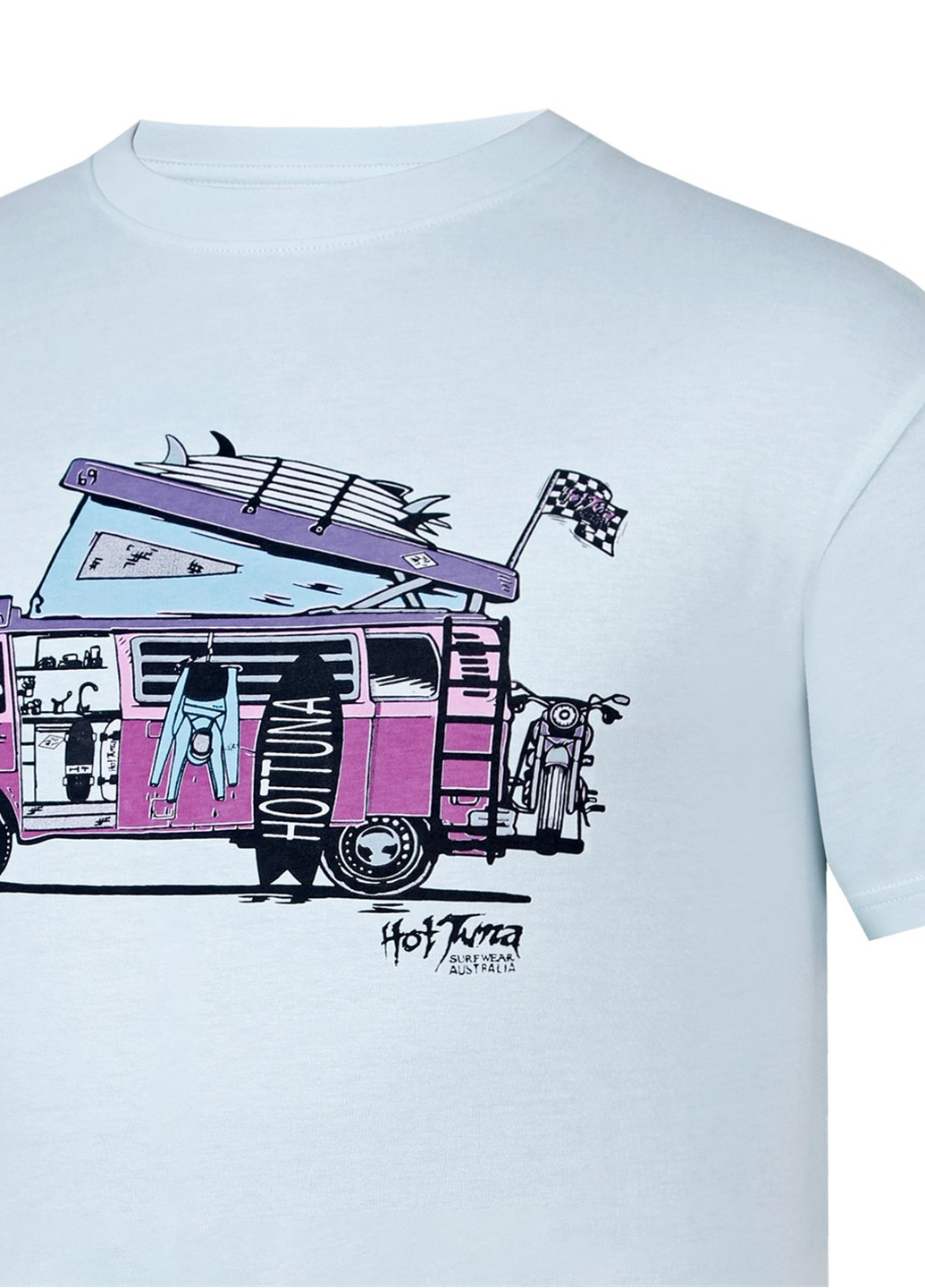 Світло-блакитна футболка Hot Tuna