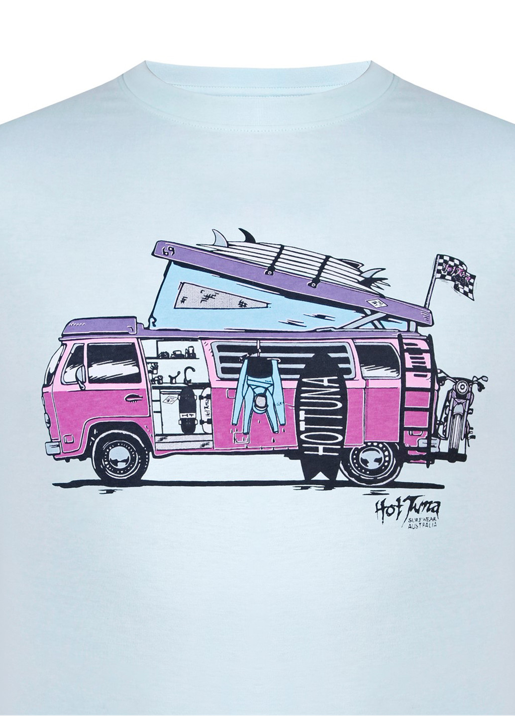 Світло-блакитна футболка Hot Tuna