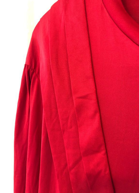 Красное деловое платье Zara однотонное