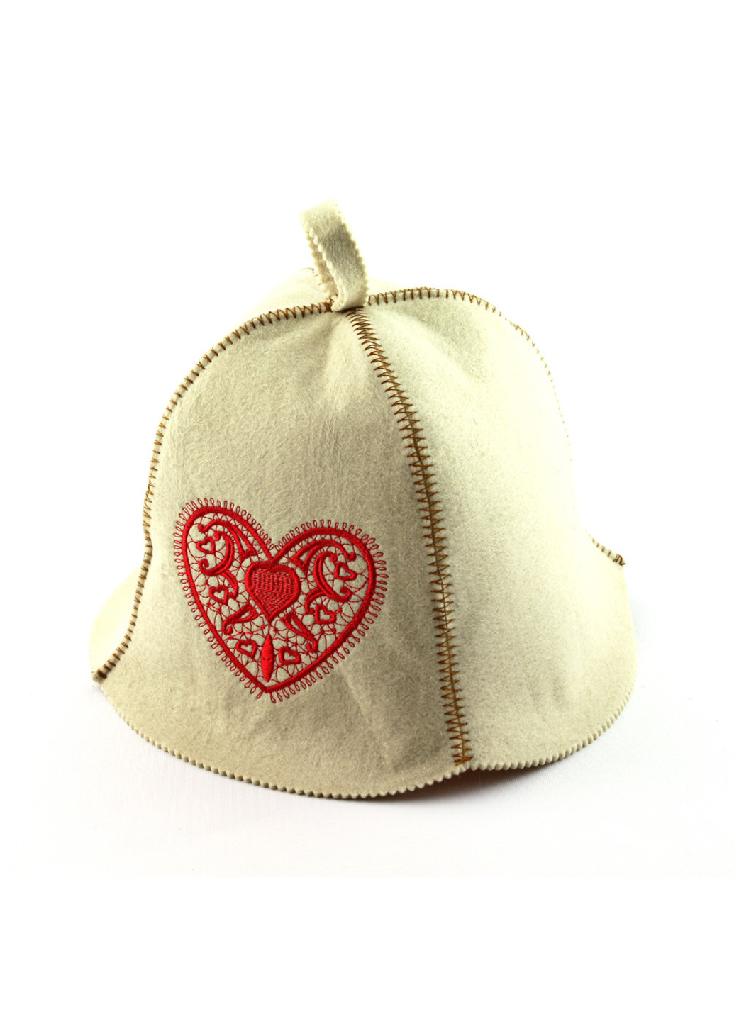 Шапка для сауни "Сердце с узором" Luxyart (252261888)