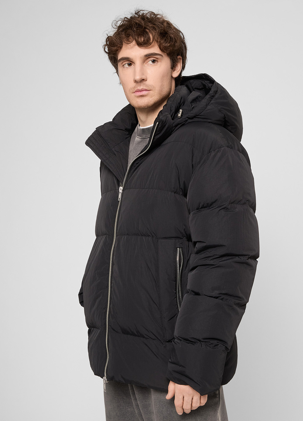 Чорний зимній Пуховик PRPY