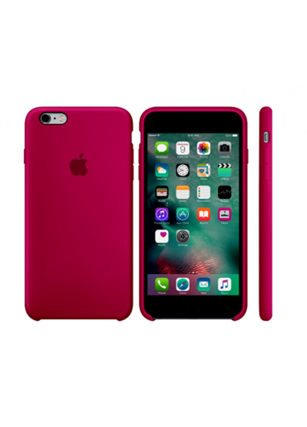 Чохол Silicone Case iPhone 6s / 6 Plus rose red RCI (219295213)