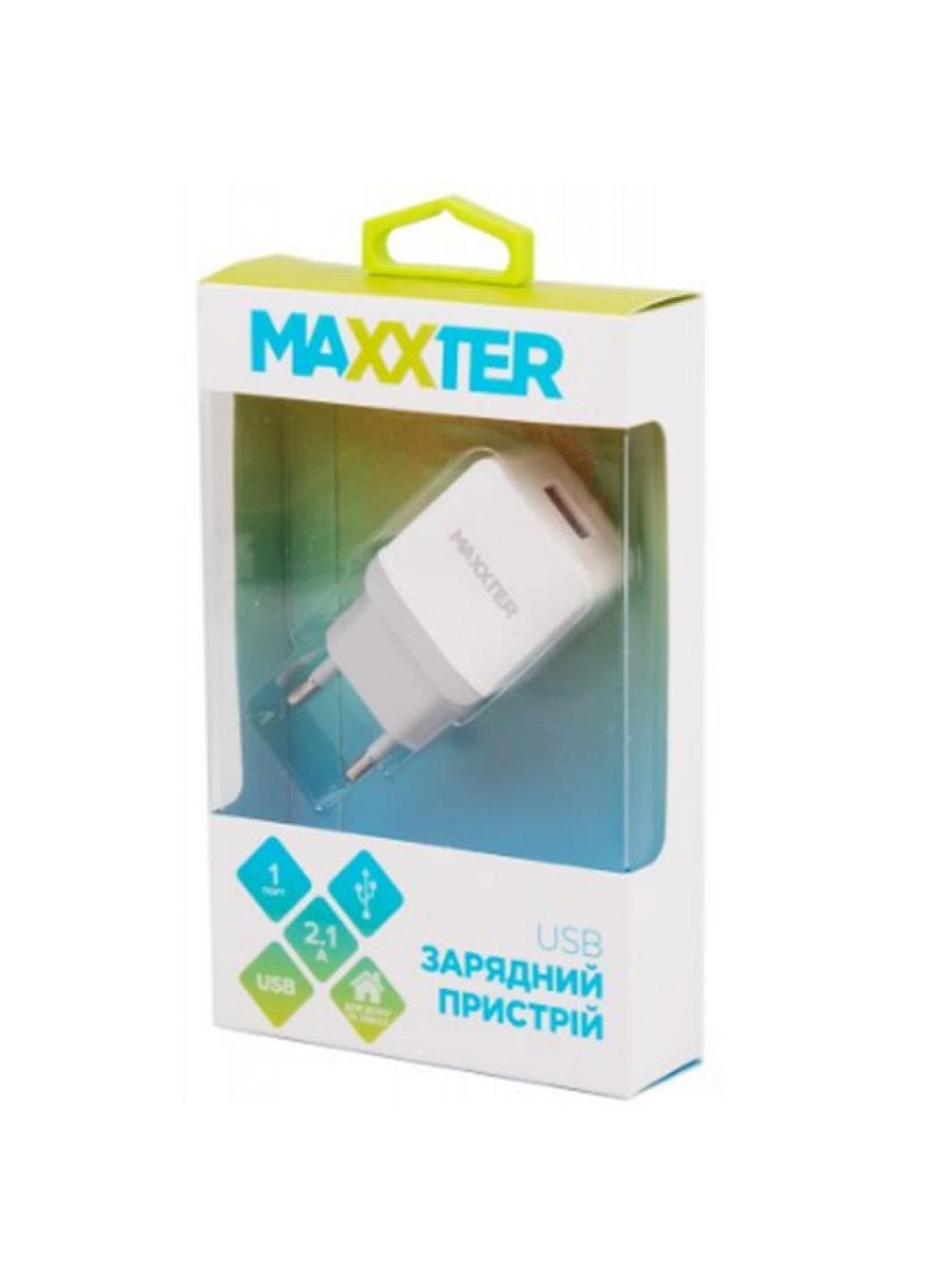 Зарядное устройство (UC-24A) Maxxter 1 usb, 5v/2.1a (253507517)