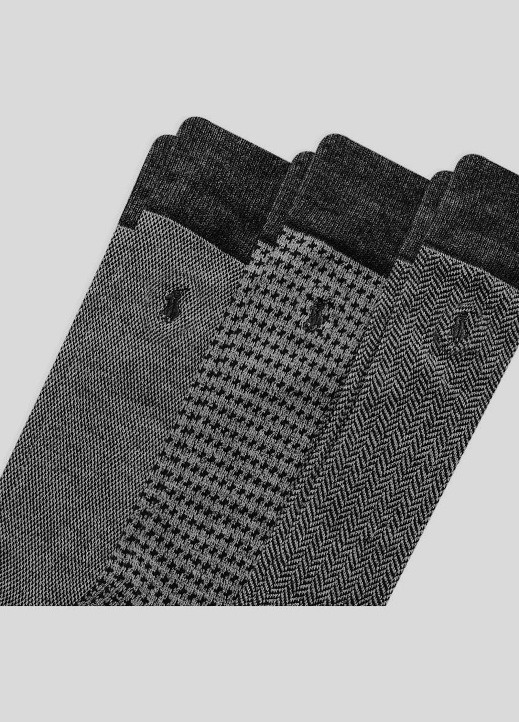 Комбинированные носки (3 пары) Ralph Lauren гусиная лапка (345570364)