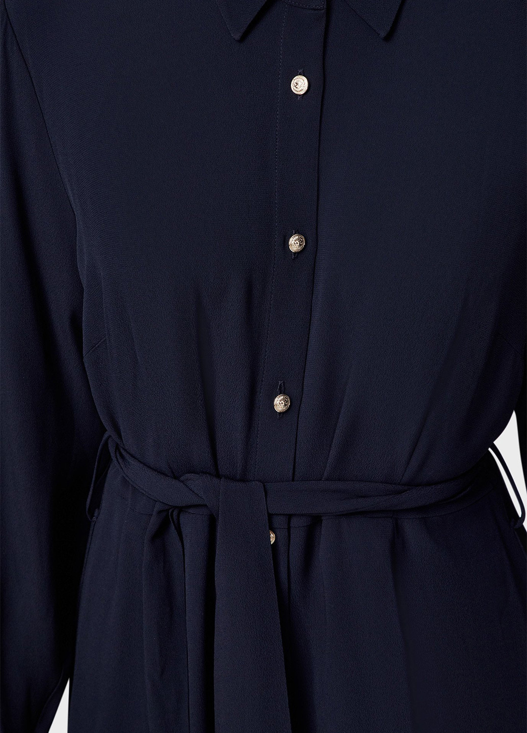 Темно-синя кежуал сукня сорочка Tommy Hilfiger однотонна