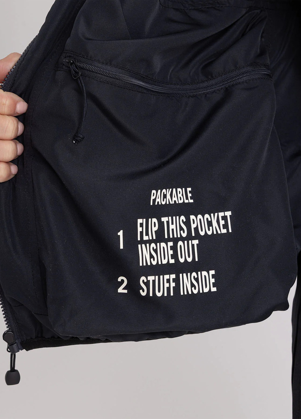 Черная демисезонная куртка U.S. Polo Assn.