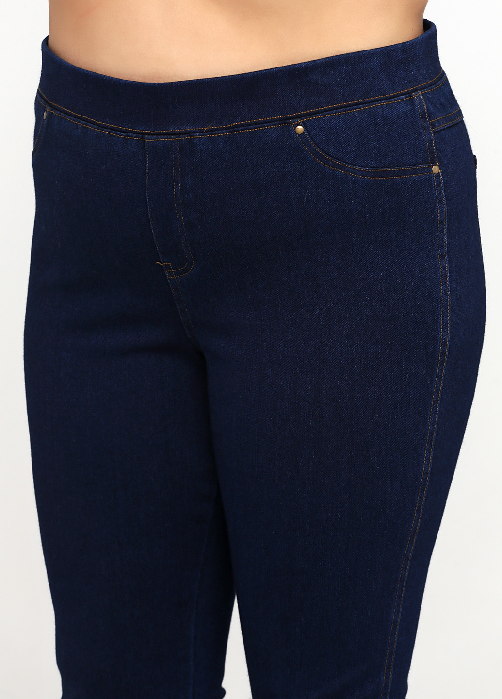 Джегінси Avon однотонні темно-сині джинсові поліестер