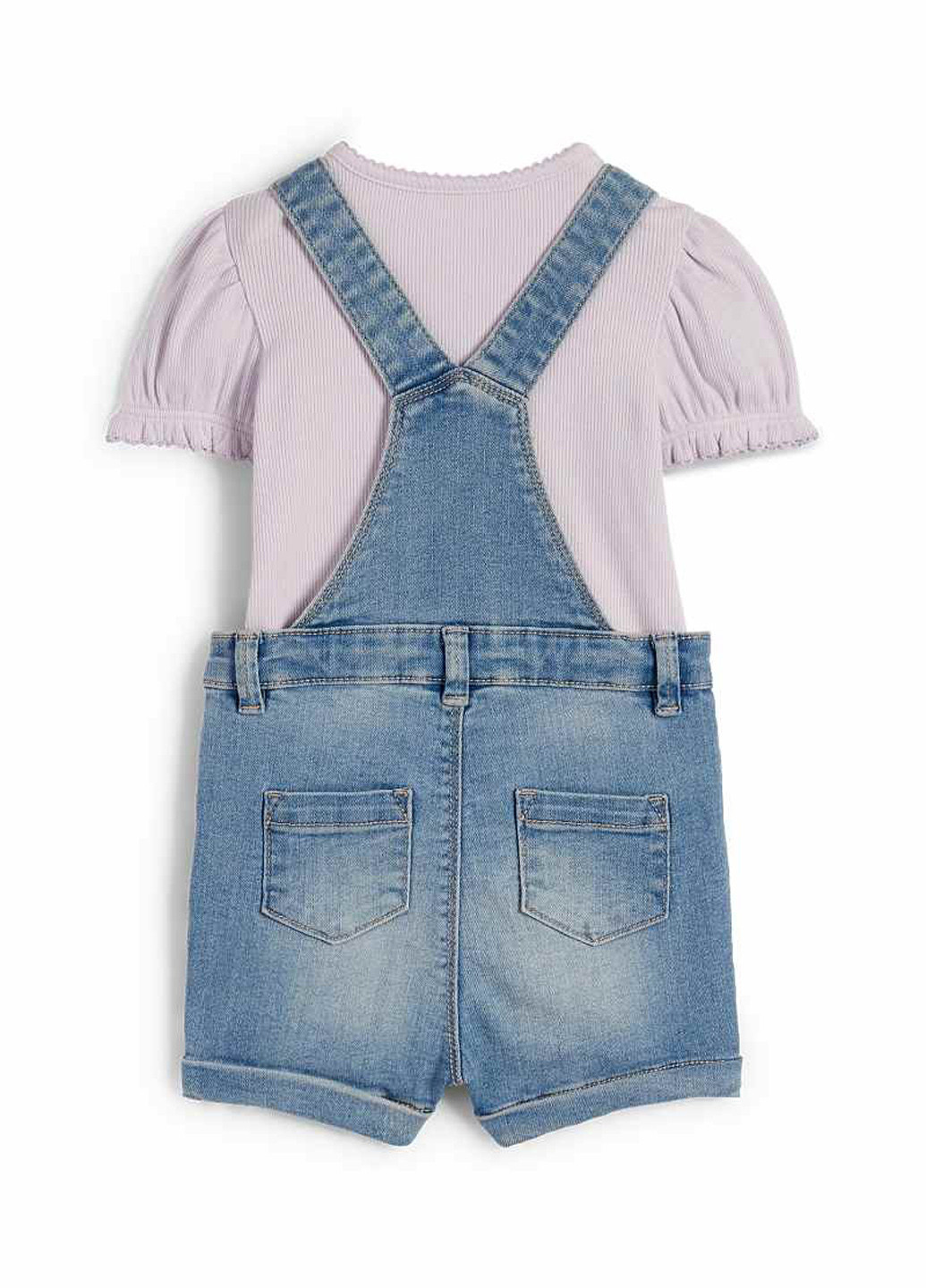 Комбинированный летний комплект (футболка, комбинезон) C&A