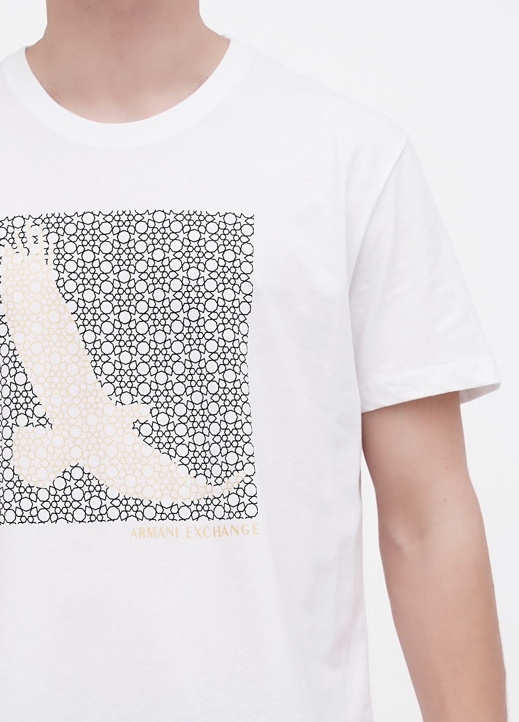 Белая футболка Armani Exchange