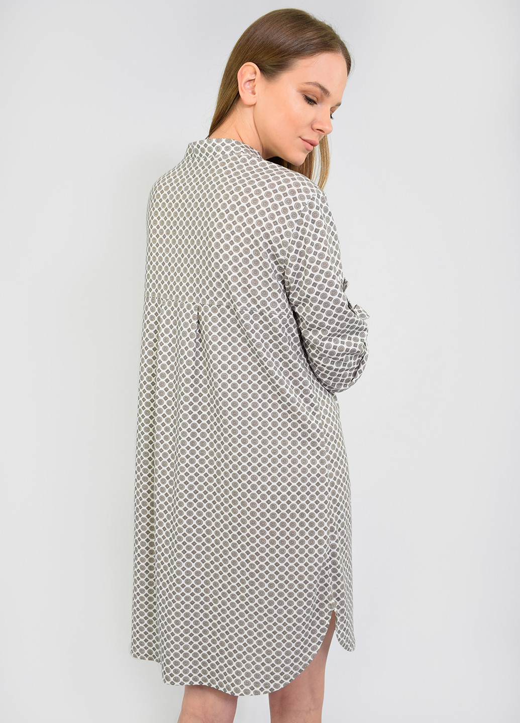 Сіра домашній сукня NEL з геометричним візерунком