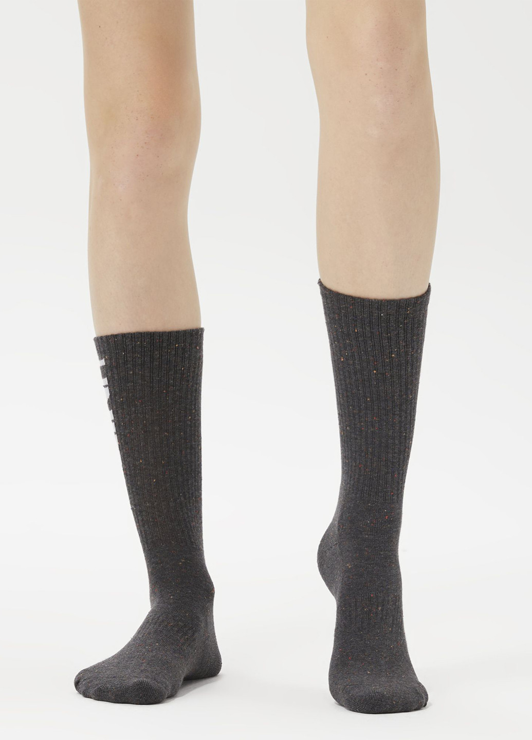 Тёмно-серые носки UNITED4 надписи (329148642)