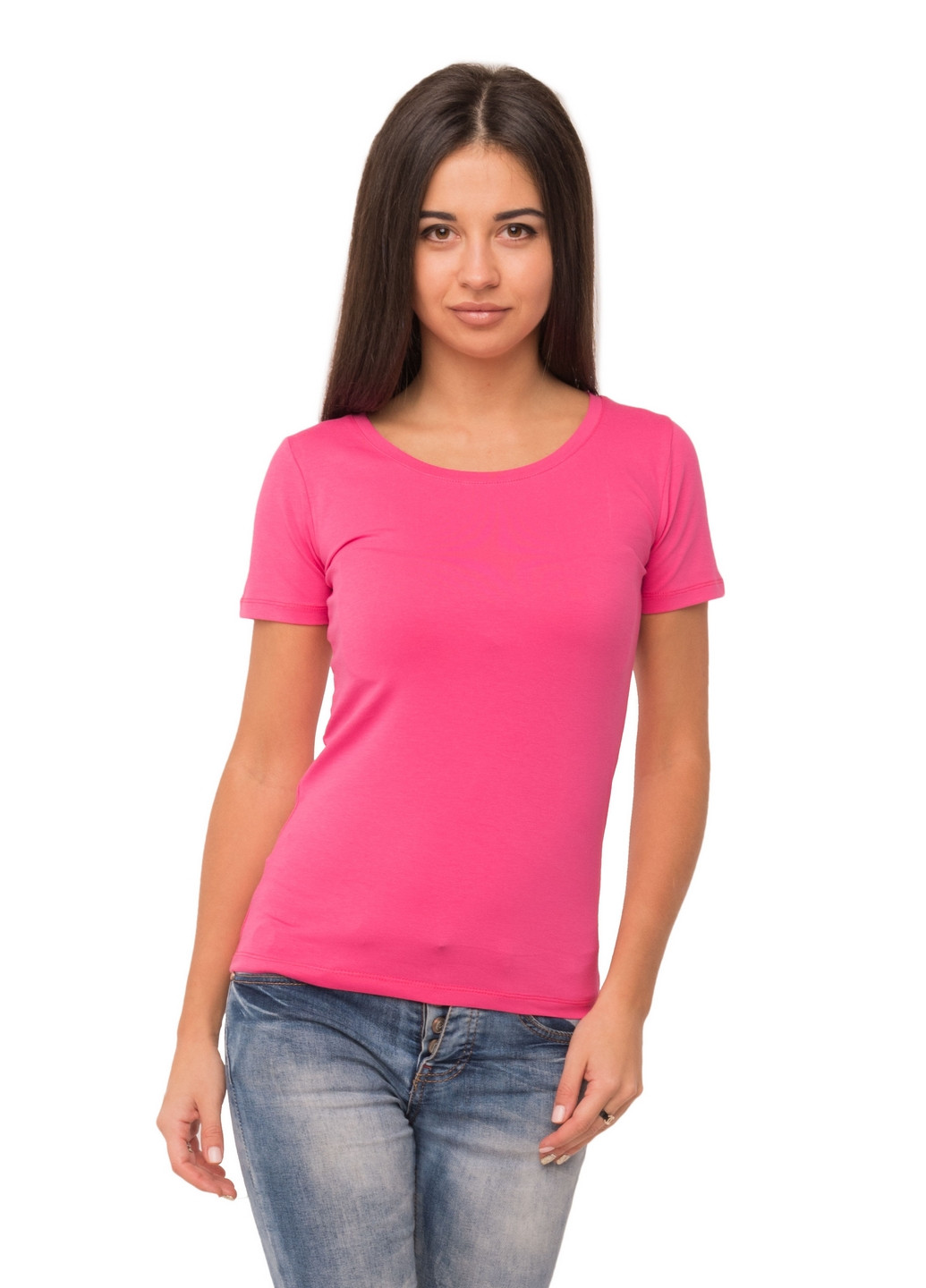 Рожева всесезон футболка жіноча Наталюкс 41-2347
