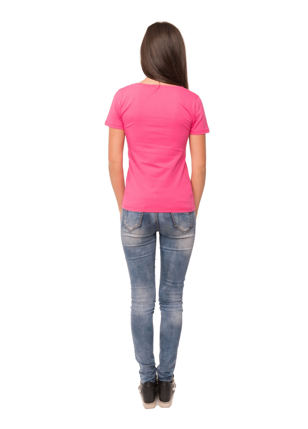 Розовая всесезон футболка женская Наталюкс 41-2347