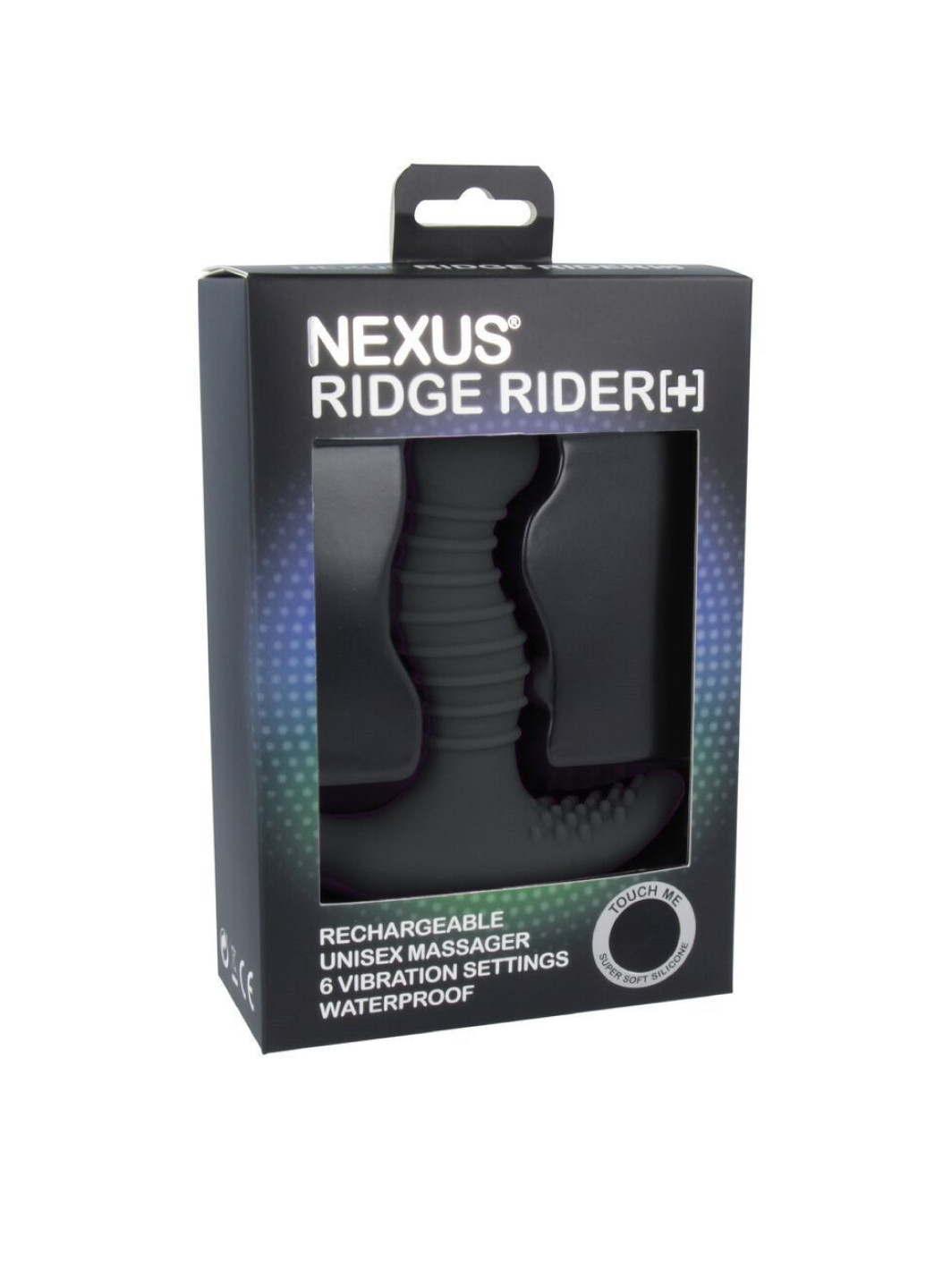 Массажер простаты с вибрацией Ridge Rider Plus Black, макс диаметр 3,7см, перезаряжаемый Nexus (252011928)