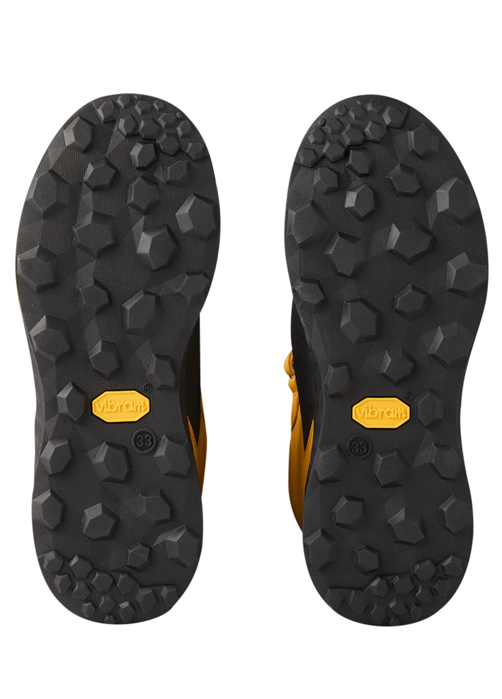 Желтые зимние ботинки на шнурках Reima