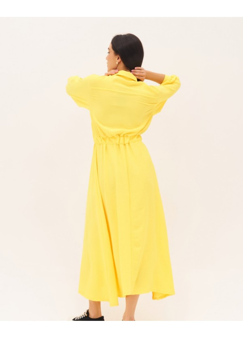 Жовтий повсякденний сукня sa-169 xl синій ISSA PLUS однотонна