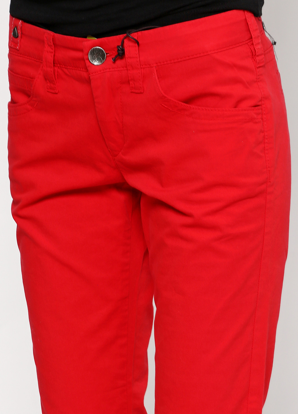 Красные кэжуал демисезонные прямые брюки Murphy & Nye