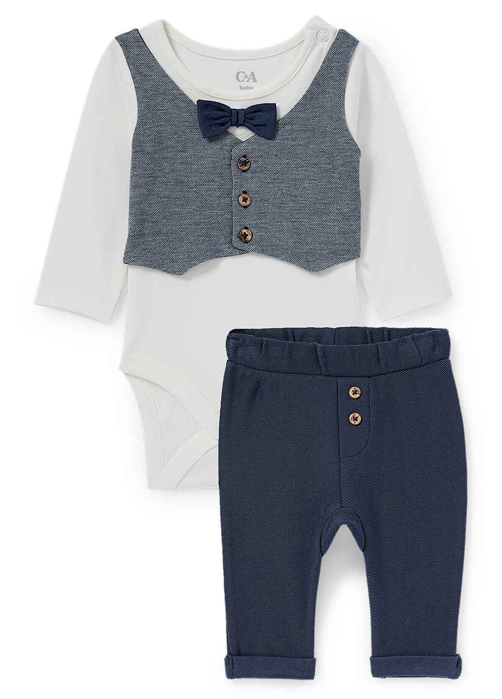 Комбинированный демисезонный комплект (боди, шорты) C&A