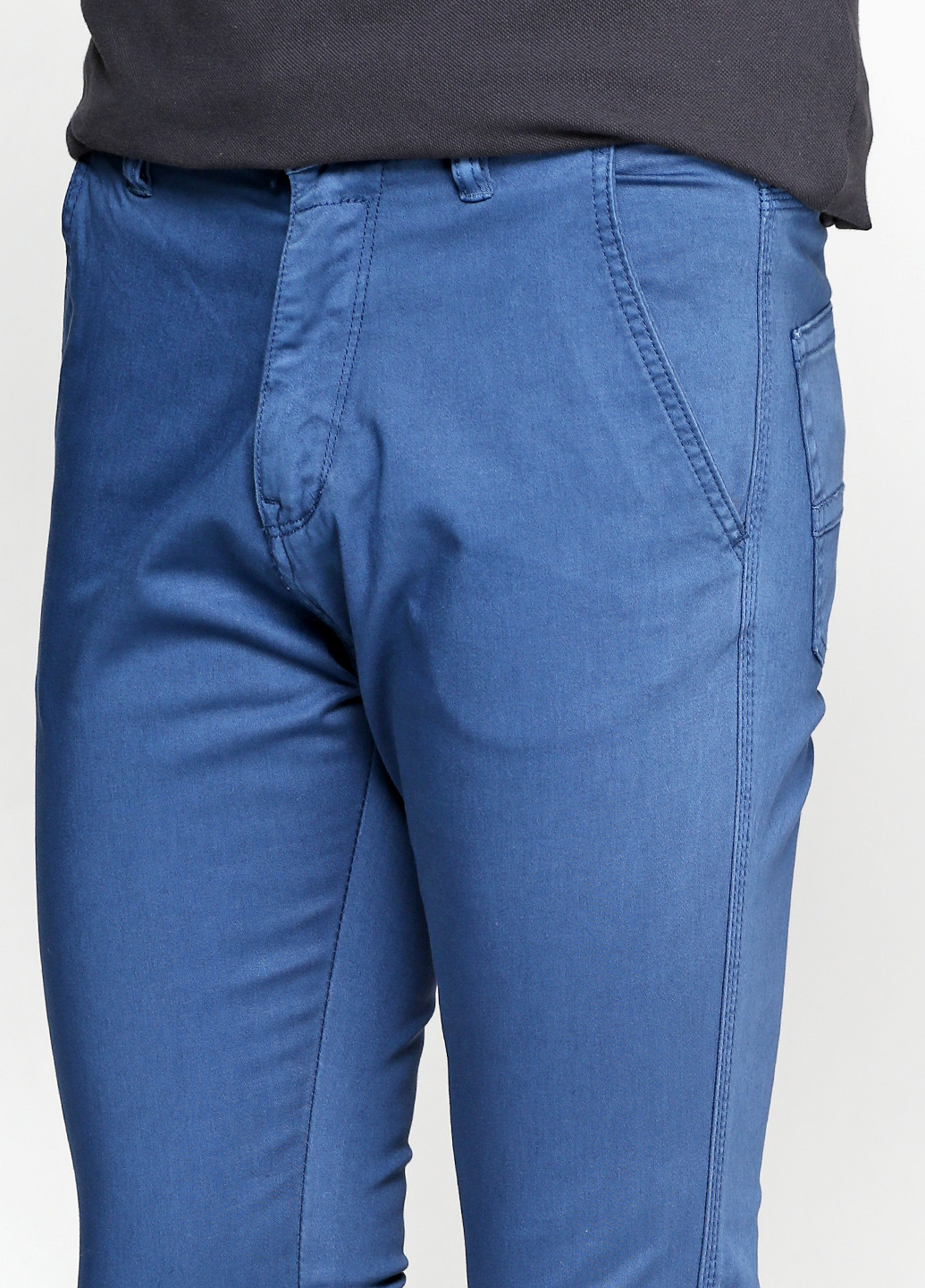 Светло-синие кэжуал летние зауженные брюки Alcott