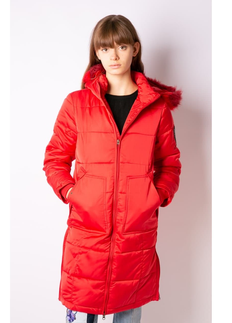 Красная зимняя куртка AJC