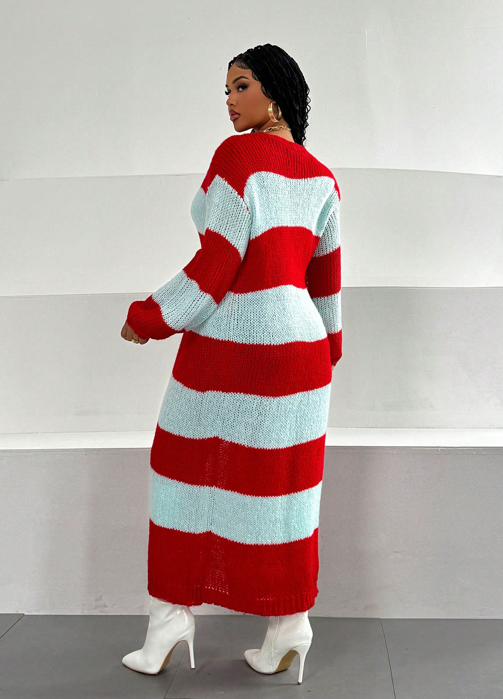 Красный демисезонный кардиган SHEIN