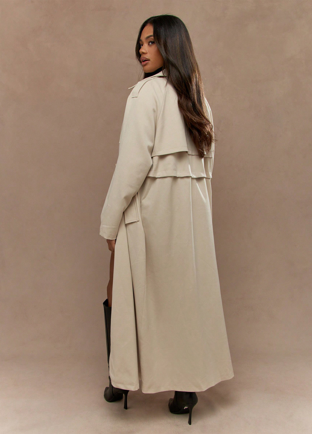 Плащ SHEIN тренчкот на кнопках демісезон (353307589)