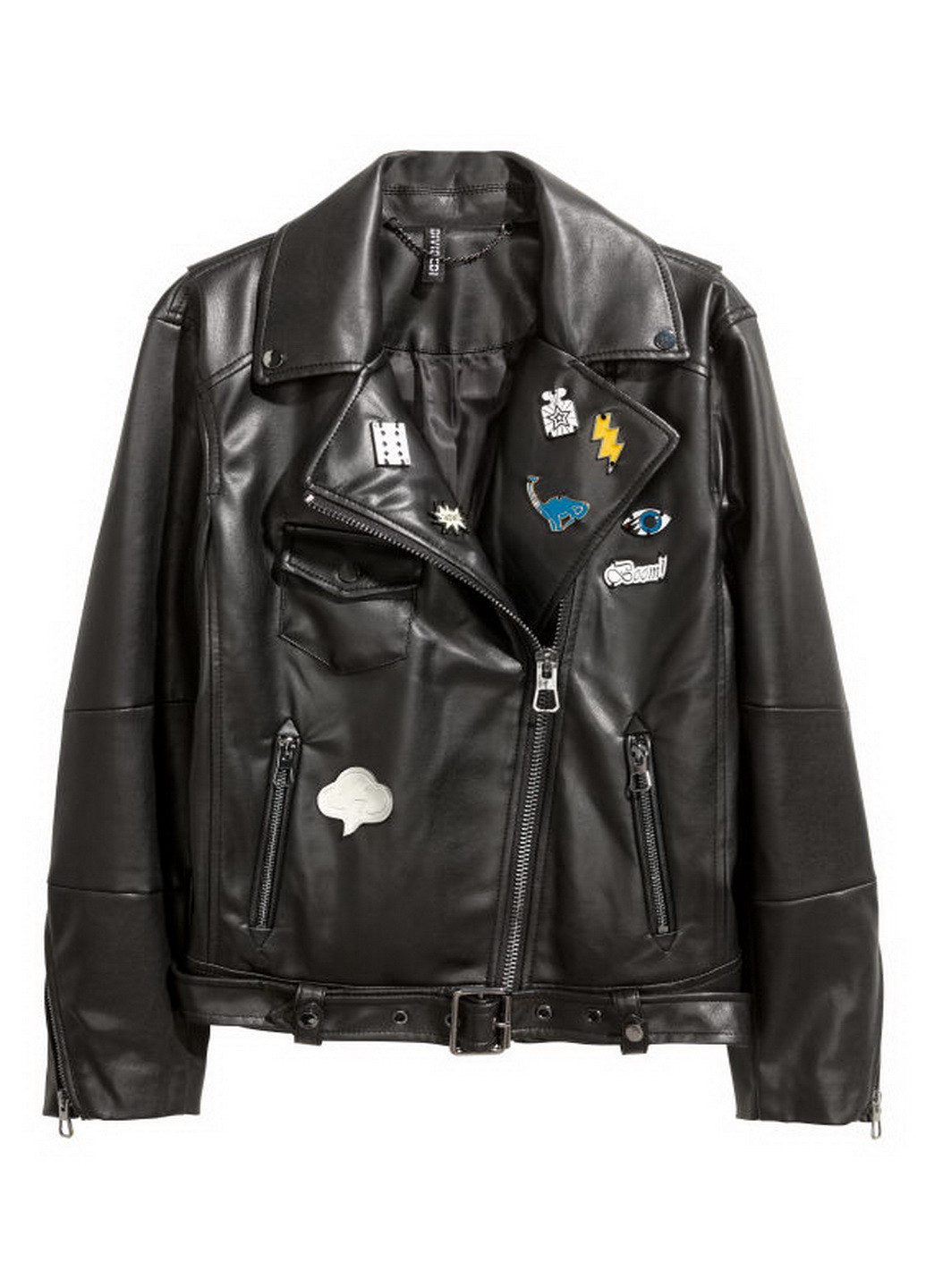 Чорна демісезонна куртка H&M