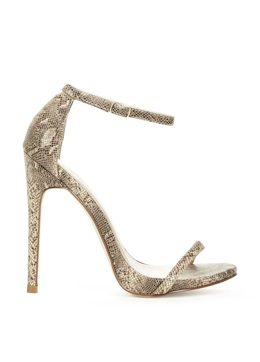 Серые босоножки JustFab с ремешком