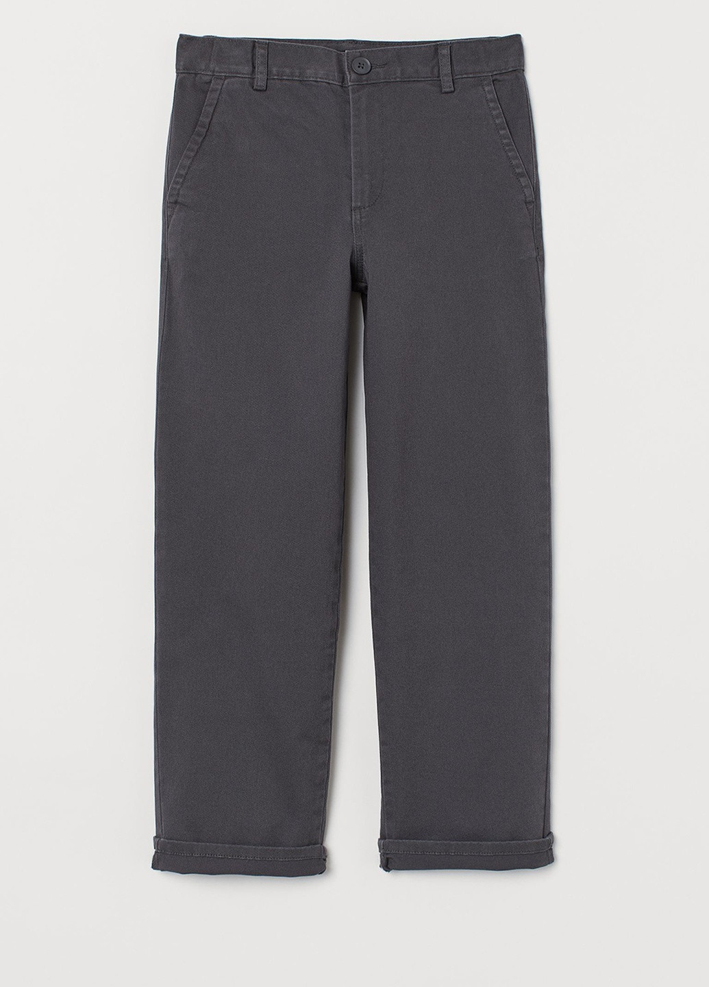 Джинси H&M однотонні сірі джинсові бавовна
