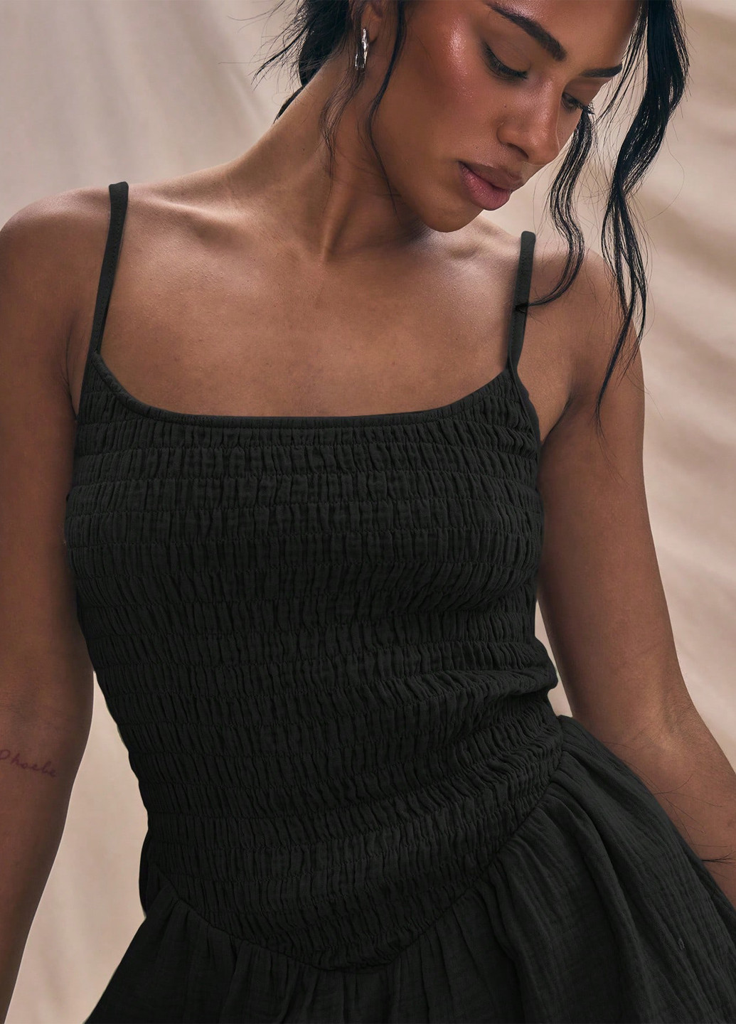 Комбінезон SHEIN комбінезон-шорти однотонний чорний кежуал бавовна