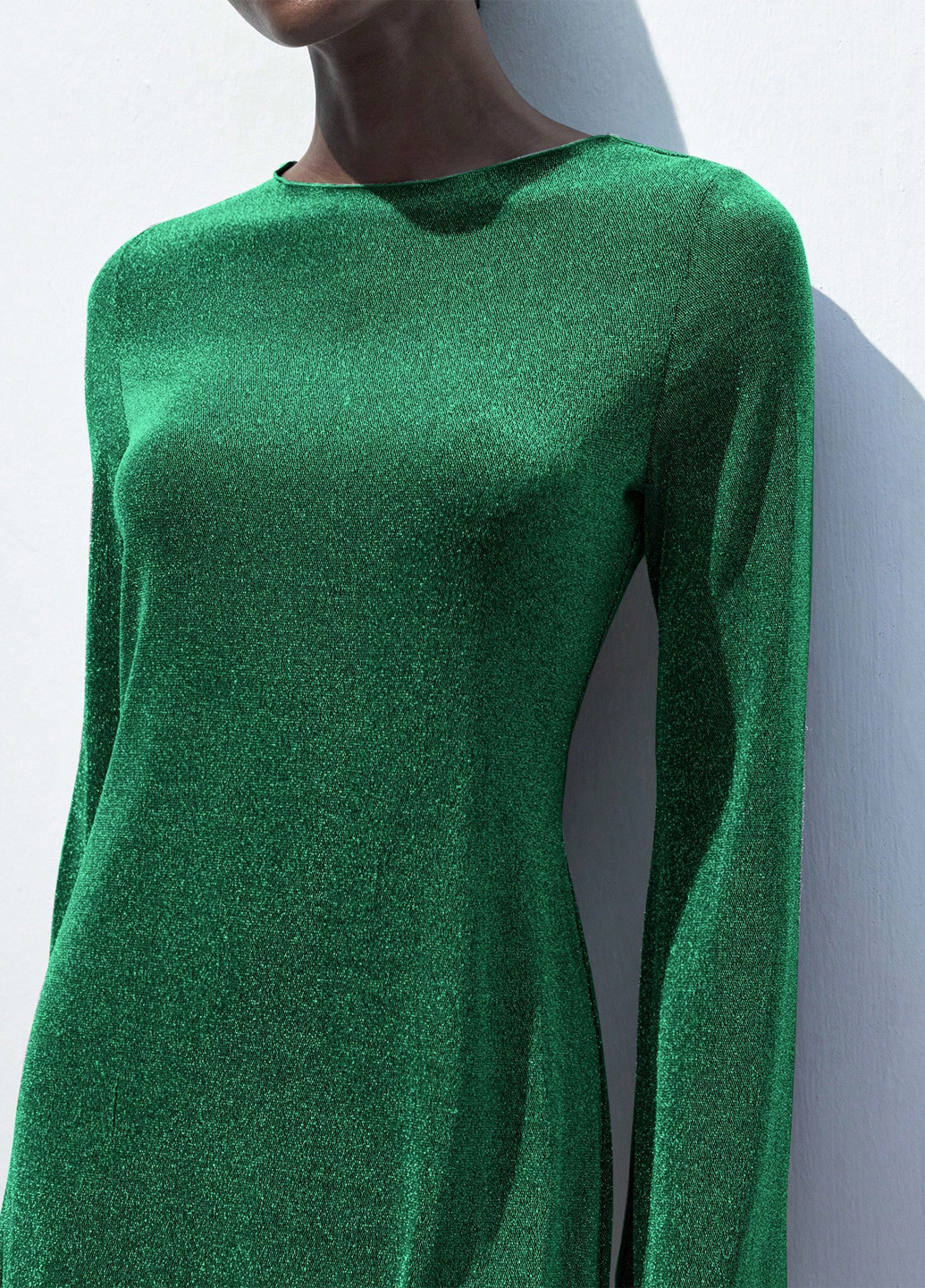 Темно-зелена святковий, коктейльна, вечірня сукня футляр SHEIN однотонна