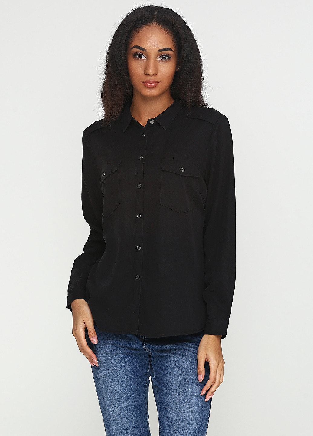 Чорна демісезонна блуза Karen by Simonsen
