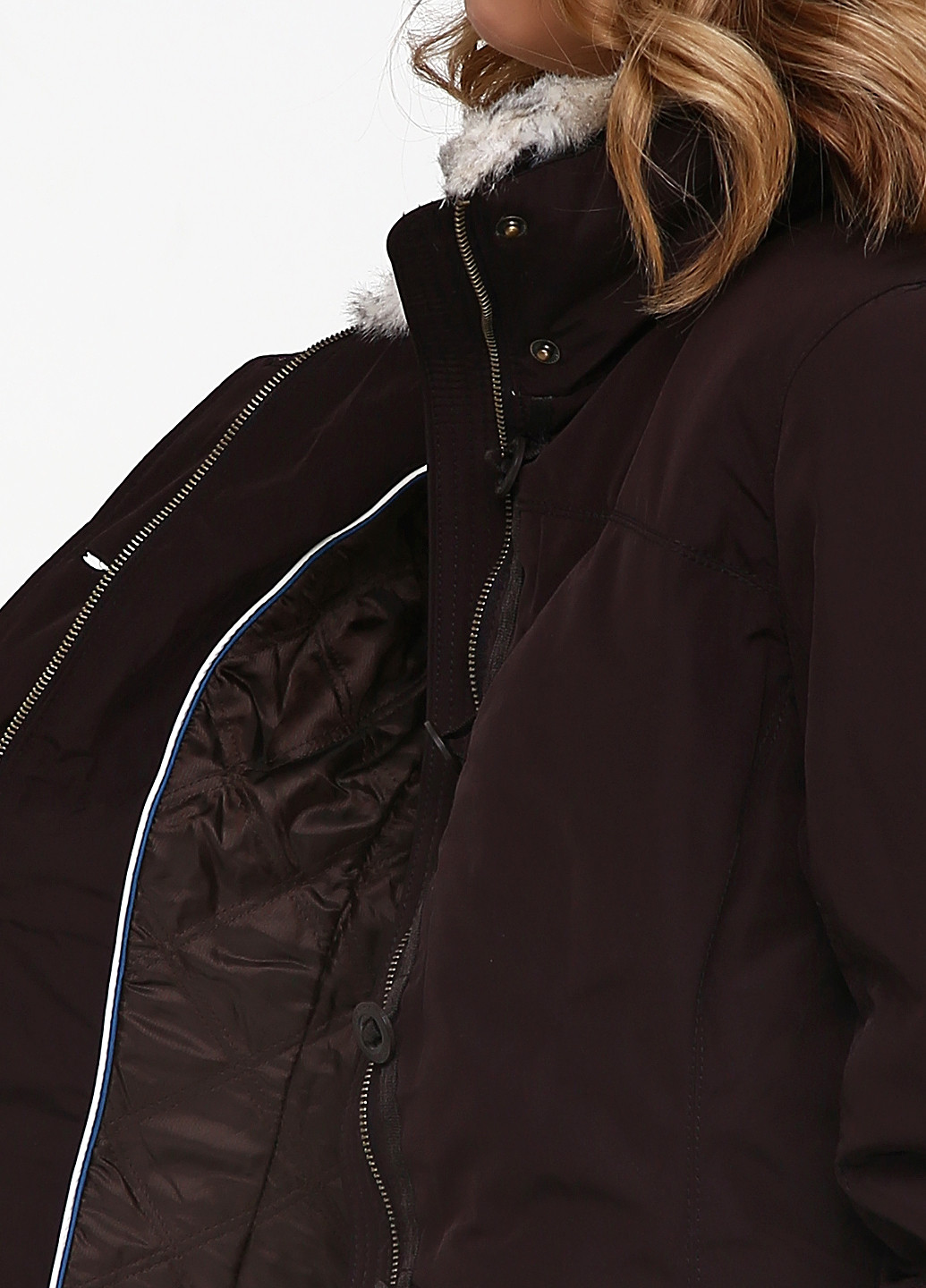 Шоколадная зимняя куртка Tommy Hilfiger