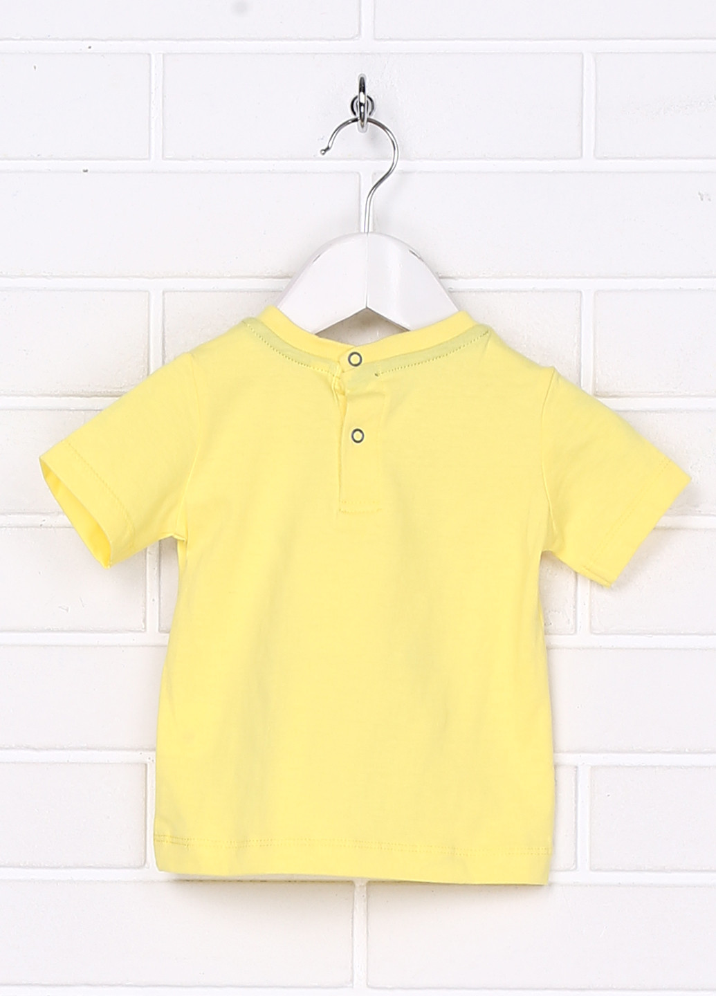 Желтая летняя футболка с коротким рукавом Idex