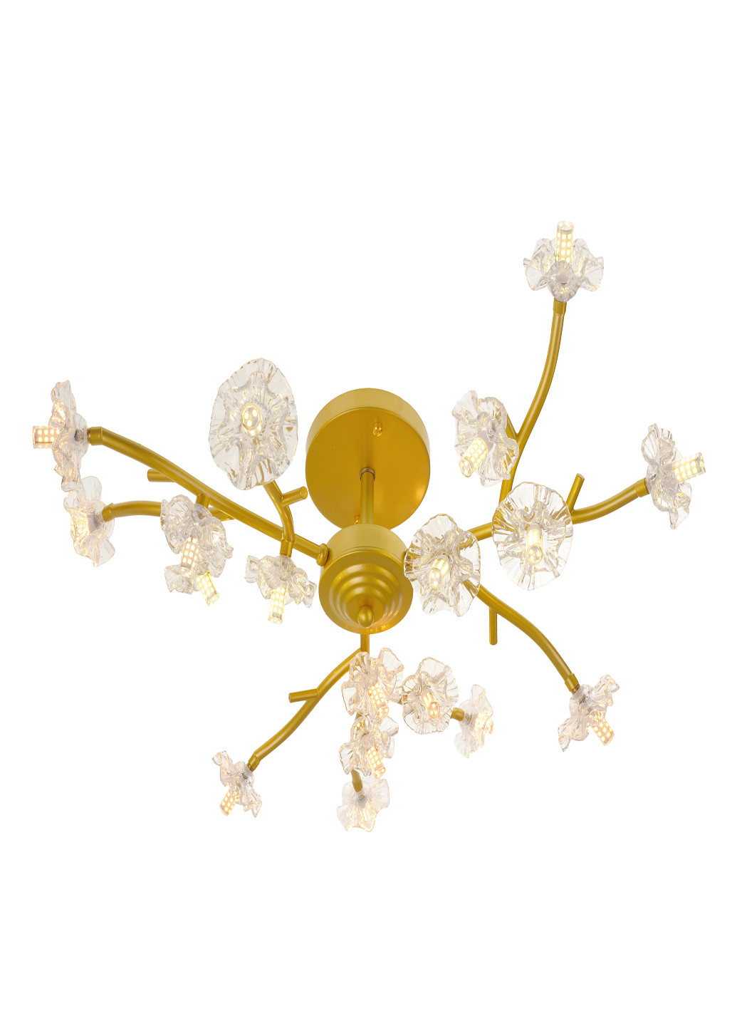 Потолочная люстра на 18 лампочек BR-01 616C/18 G4 G Brille (247373805)