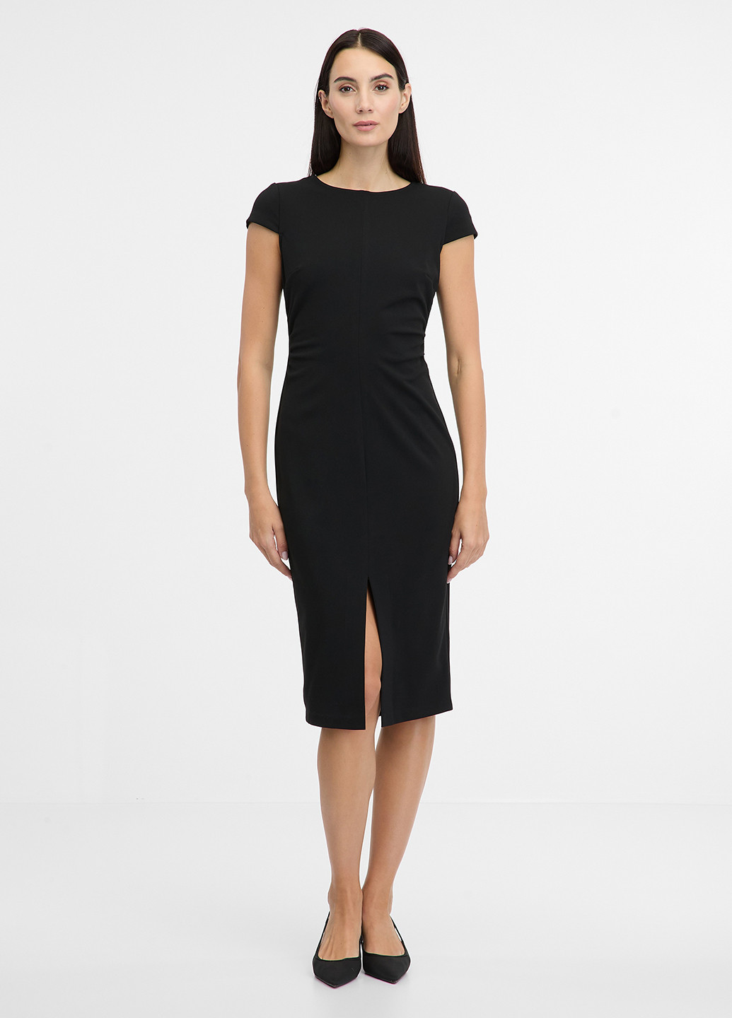 Черное кэжуал платье футляр Orsay однотонное