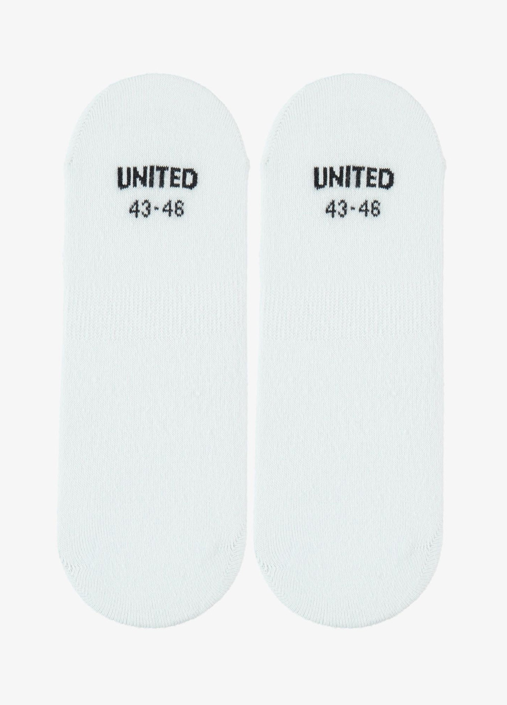 Белые носки (2 пары) UNITED4 однотонные (329059796)