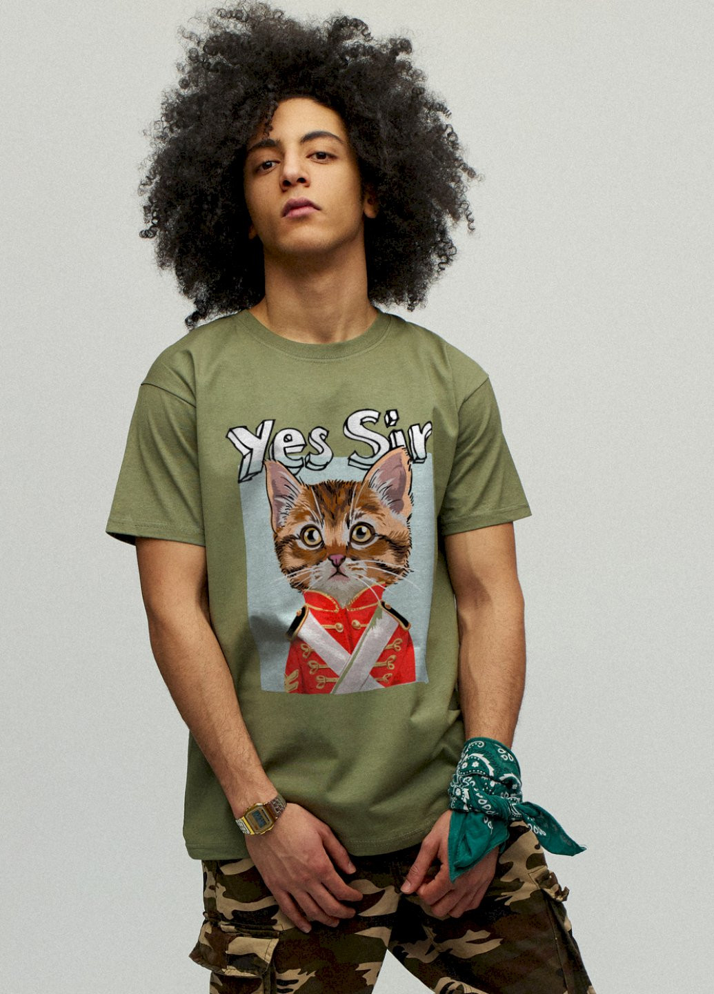 Хакі (оливкова) футболка чоловіча YAPPI