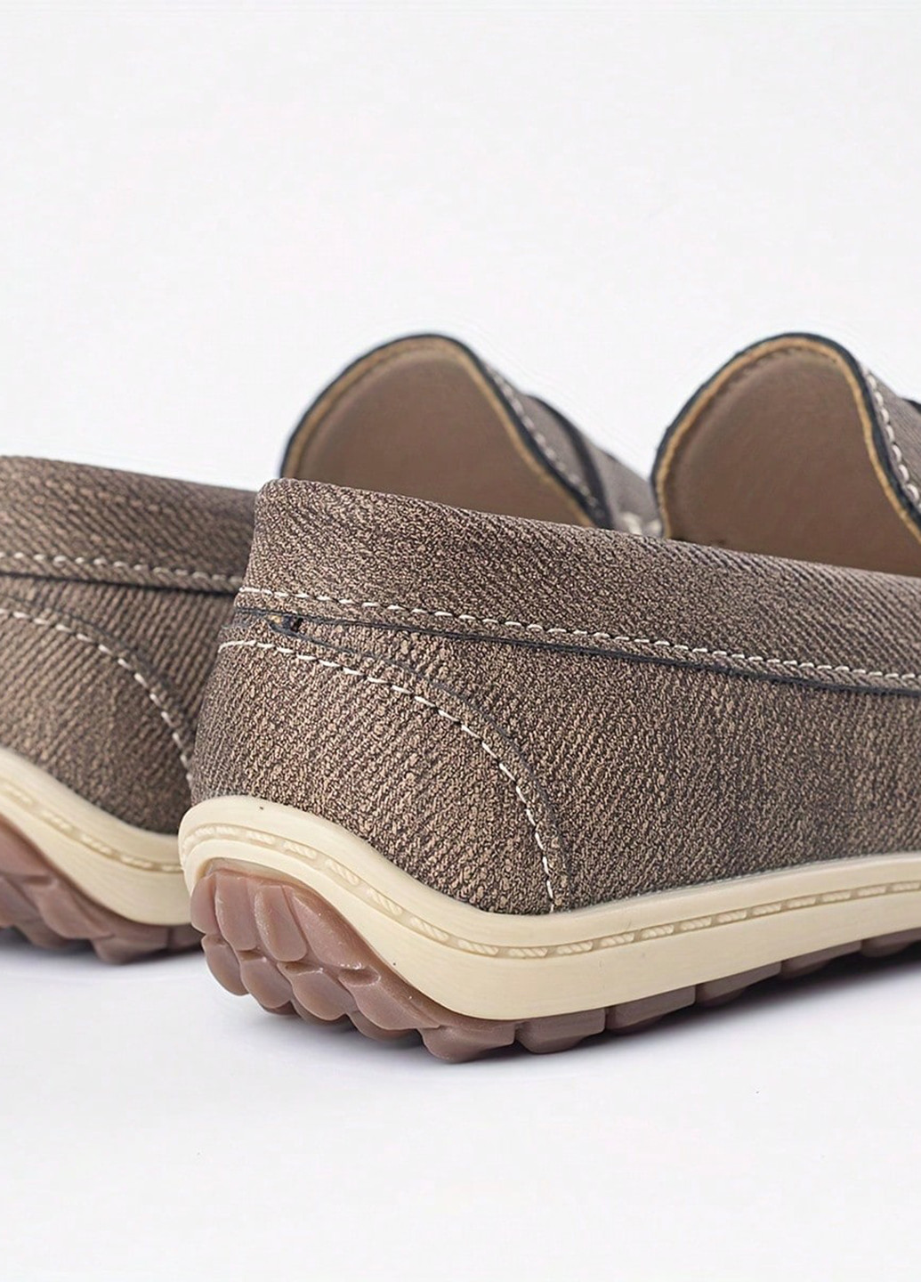 Хаки туфли без шнурков SHEIN