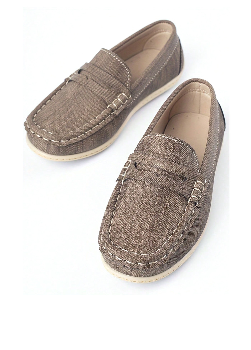 Хаки туфли без шнурков SHEIN